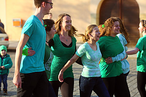 St Patrick's Day flashmob